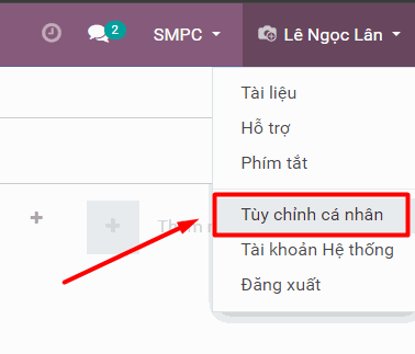 Odoo - Mẫu 1 cho ba cột